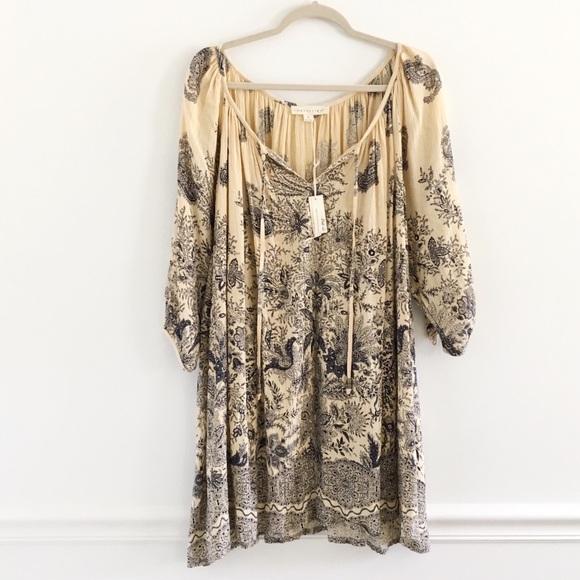 Love Stitch Dresses & Skirts - Love Stitch Gauze Paisley Tassel Swing Dress